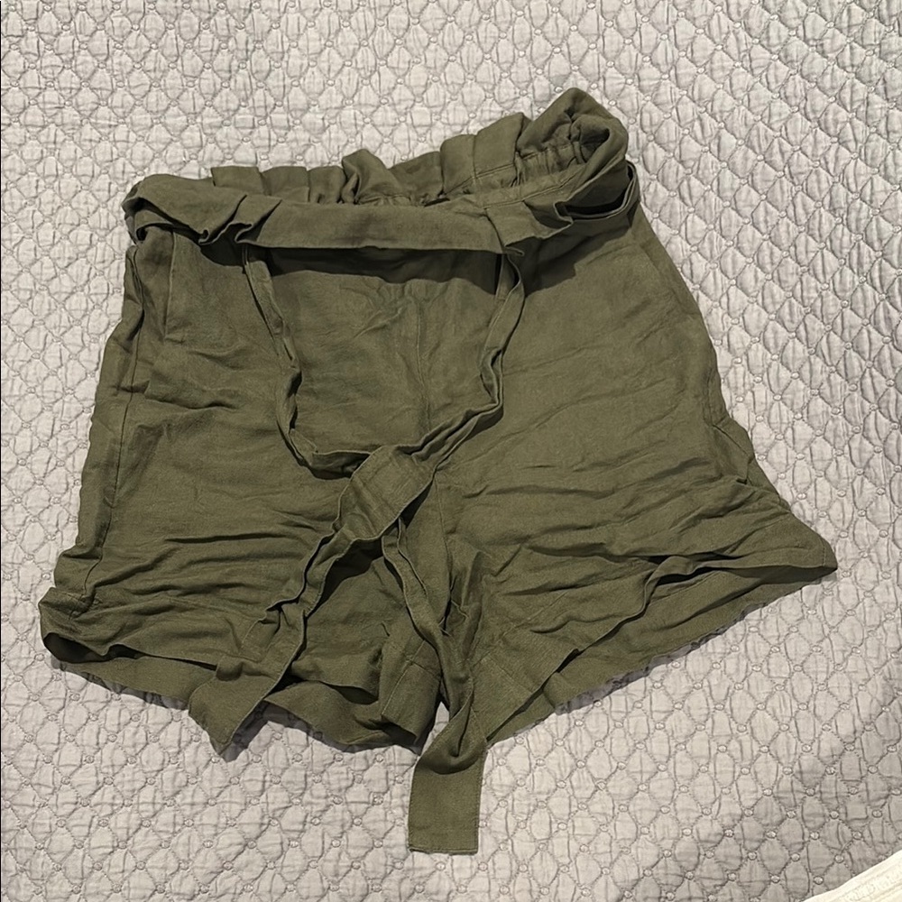 Blank NYC High Waist Olive Shorts